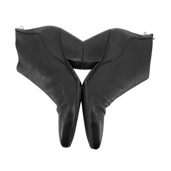 Marc Fisher Black Back Zipper Block Heel Ankle Boots Size 8 Women’s - Picture 5 of 9